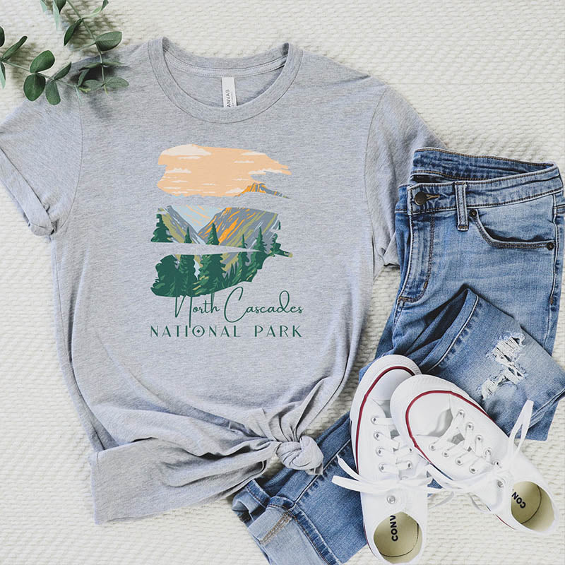 North Casades National Park Camping T-Shirt