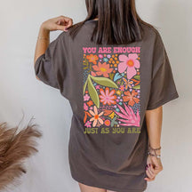 Flower Market You Are Enough T-Shirt