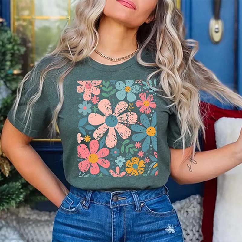 Boho Wildflowers Boho Summer T-Shirt