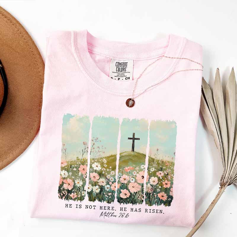 Retro Floral Cozy Religious T-Shirt