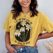 Love Like Jesus Boho Flower Religious T-Shirt