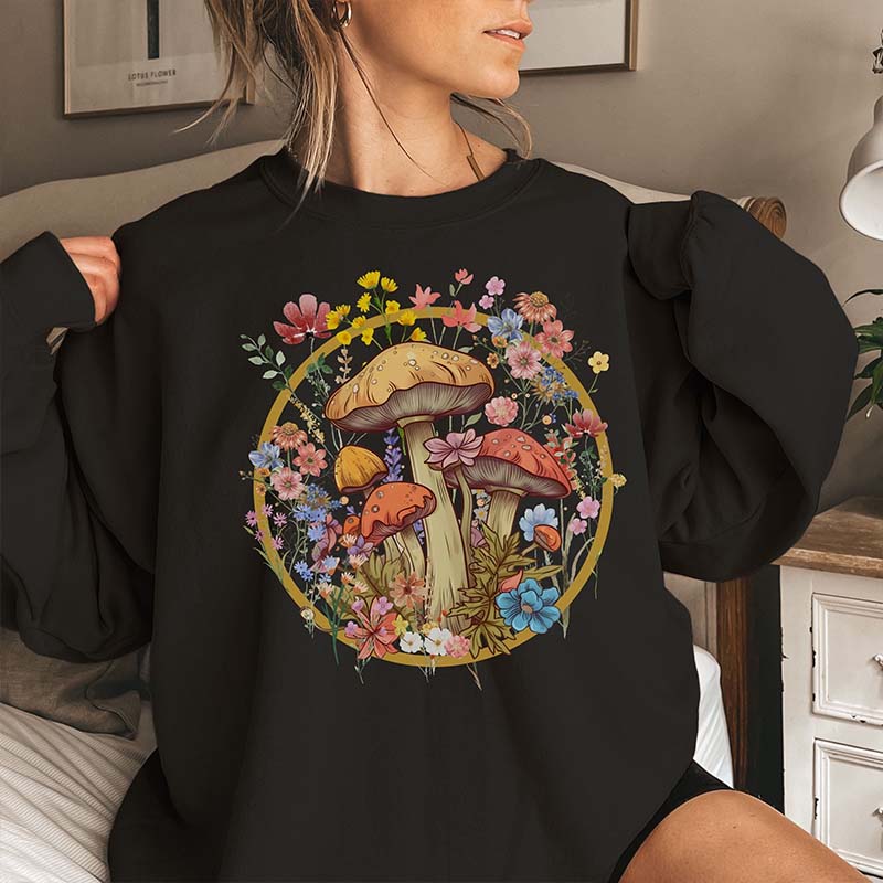 Cottagecore Mushroom Cozy Sweatshirt
