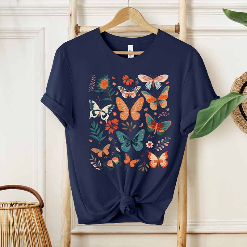 Retro Hippie Chic Butterfly Moth T-Shirt