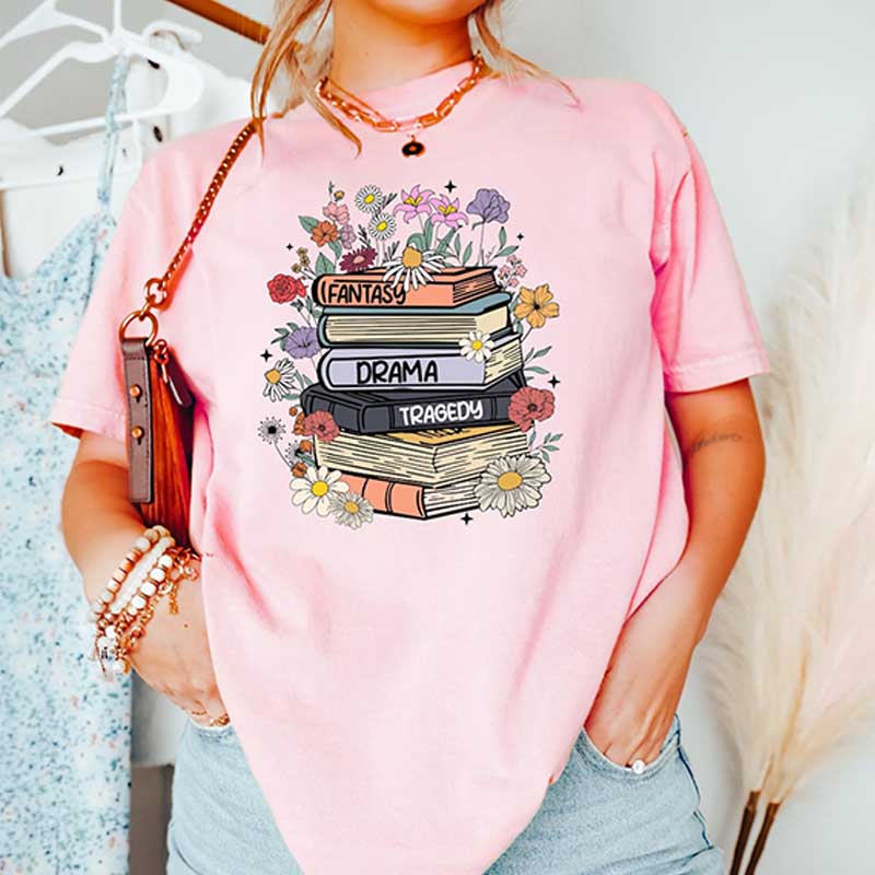 Fantasy Drama Tragedy FDT Book Lover T-Shirt