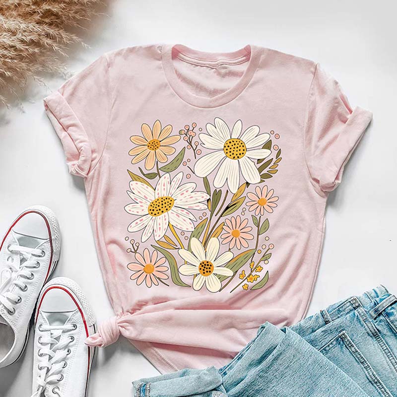 Retro Growth Not Perfection Flowers T-Shirt