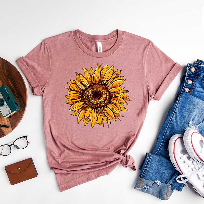Funny Sunflower Sunshine Floral T-Shirt