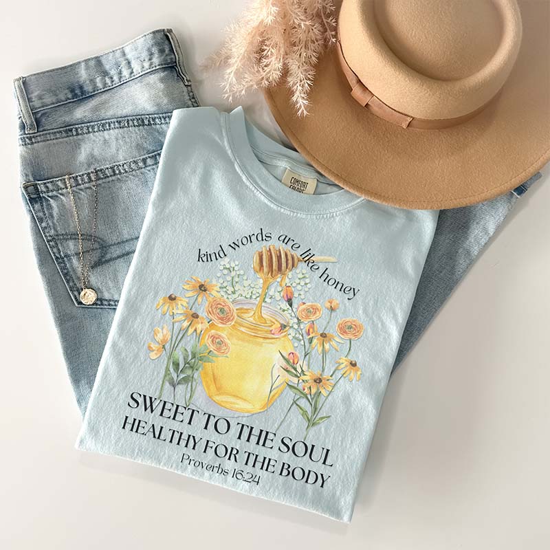 Kind Words Are Like Honey Vintage Bible Verse T-Shirt
