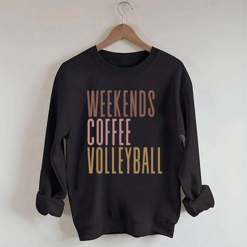 Weekend Coffee Volleyball Sweatshirt