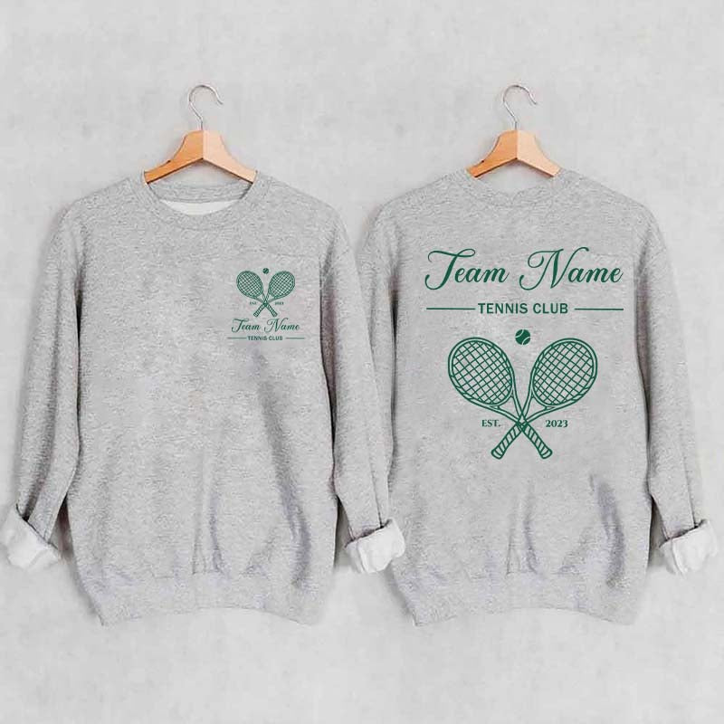 Personalized Tennis Club Matching Team Sweatshirt