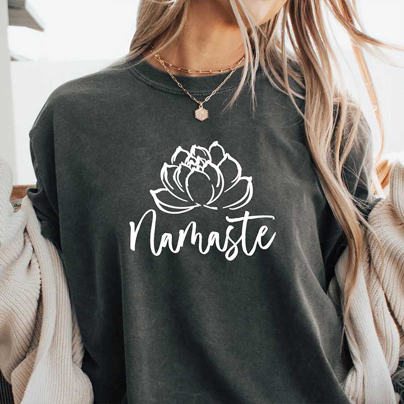 Namaste Lotus Flower Hippie T-Shirt