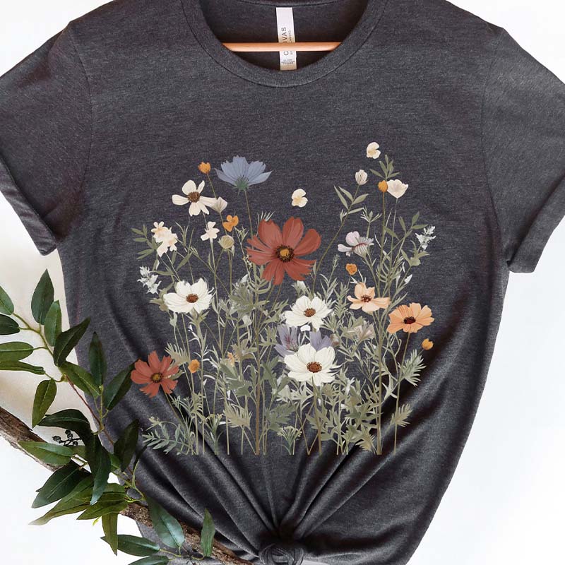 Wild Flowers Best Friend Gife T-Shirt