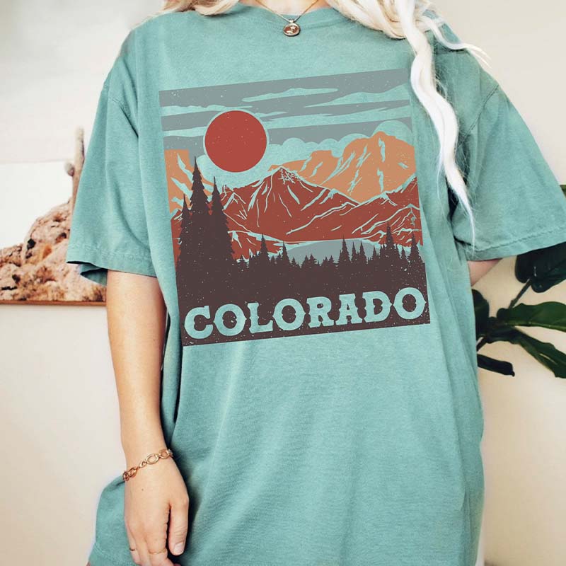 Colorado Graphic Rocky Mountains T-Shirt