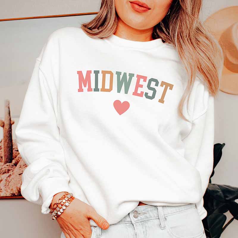 Cute Trendy Midwest Lover Sweatshirt