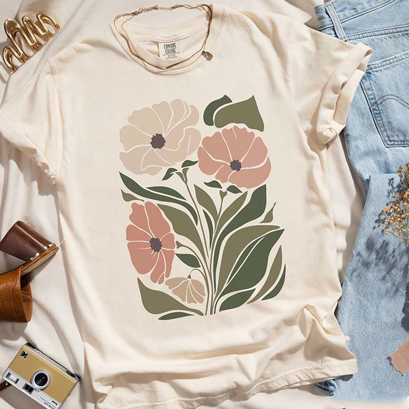 Artsy Flowers Matisse Inspired T-Shirt