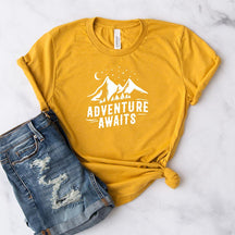Adventure Awaits Camping Travel  T-Shirt