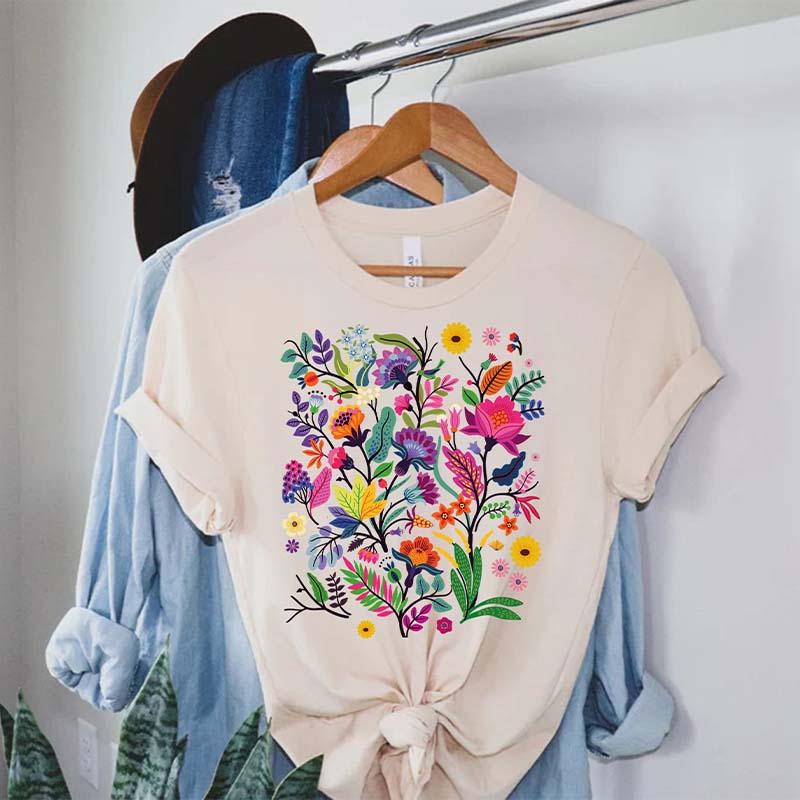 Best Friend Wild Flowers Ladies T-Shirt