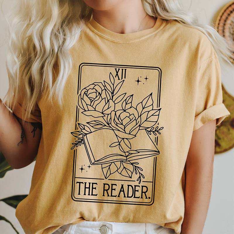 The Reader Tarot Card Bookworm T-Shirt