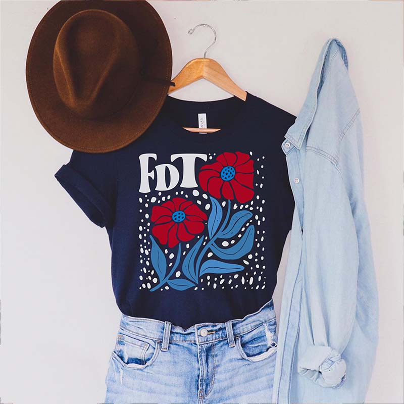 FDT Funny Political Flowers T-Shirt