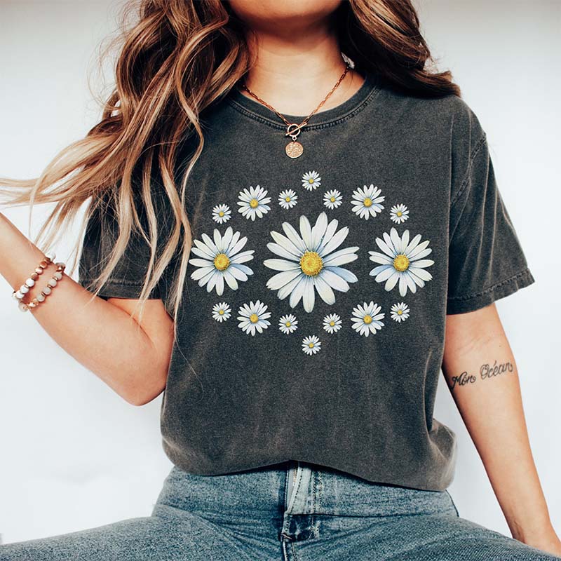 Daisy Wildflowers Birth Month Flower T-Shirt