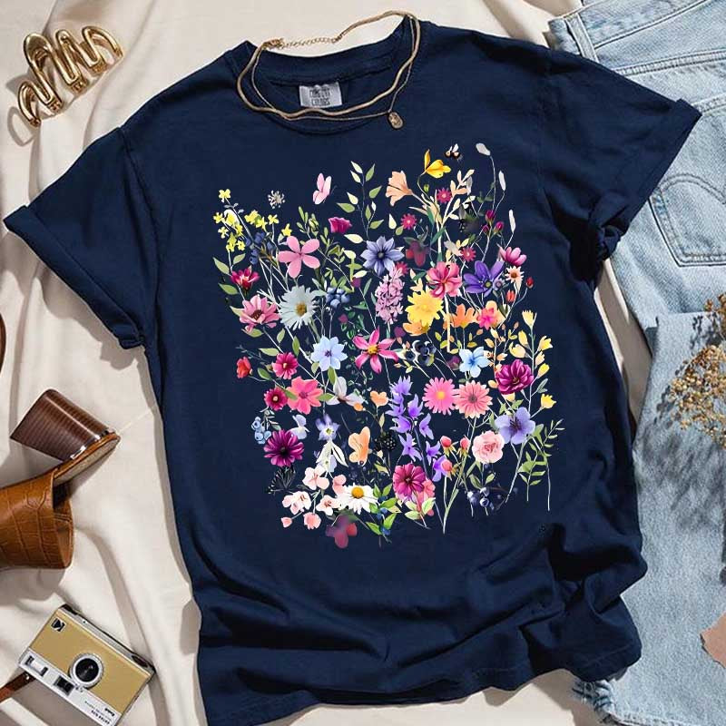 Vintage Floral Spring T-Shirt
