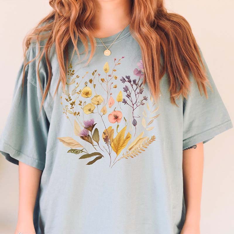 Summer Pressed Flowers T-shirt