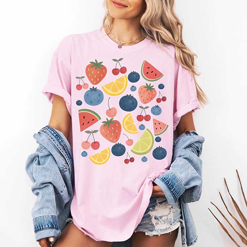 Summer Fruit Time Tropical Vacation T-Shirt