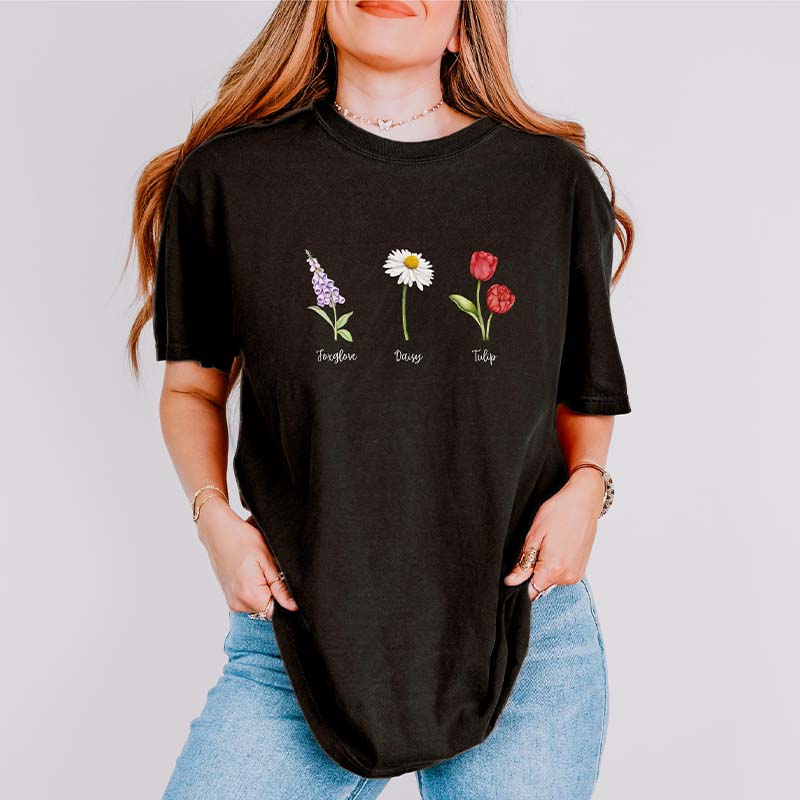 Foxglove Daisy Tulip T-Shirt