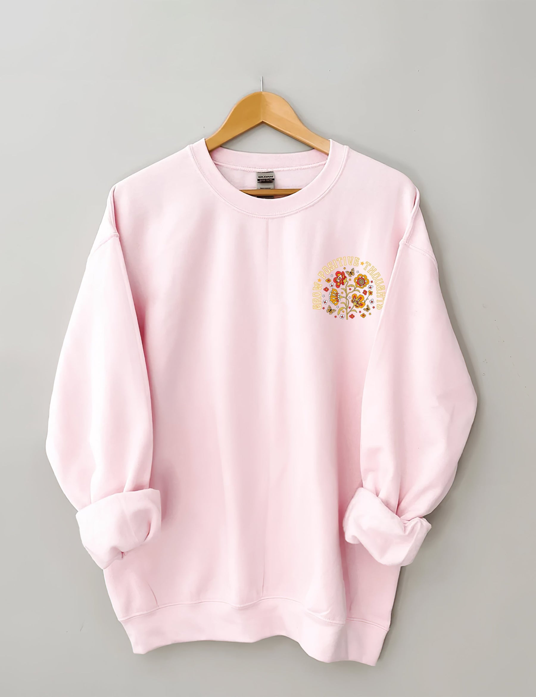 Cultiver des pensées positives Vintage Wildflowers Sweatshirt