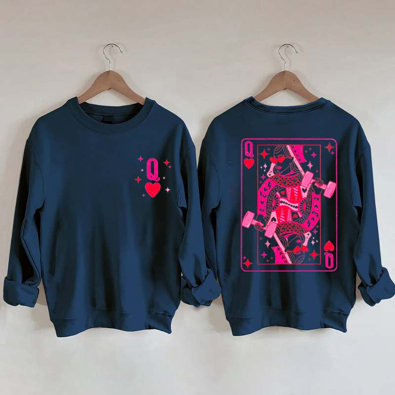 Weightlifting Queen Of Hearts Sweatshirt