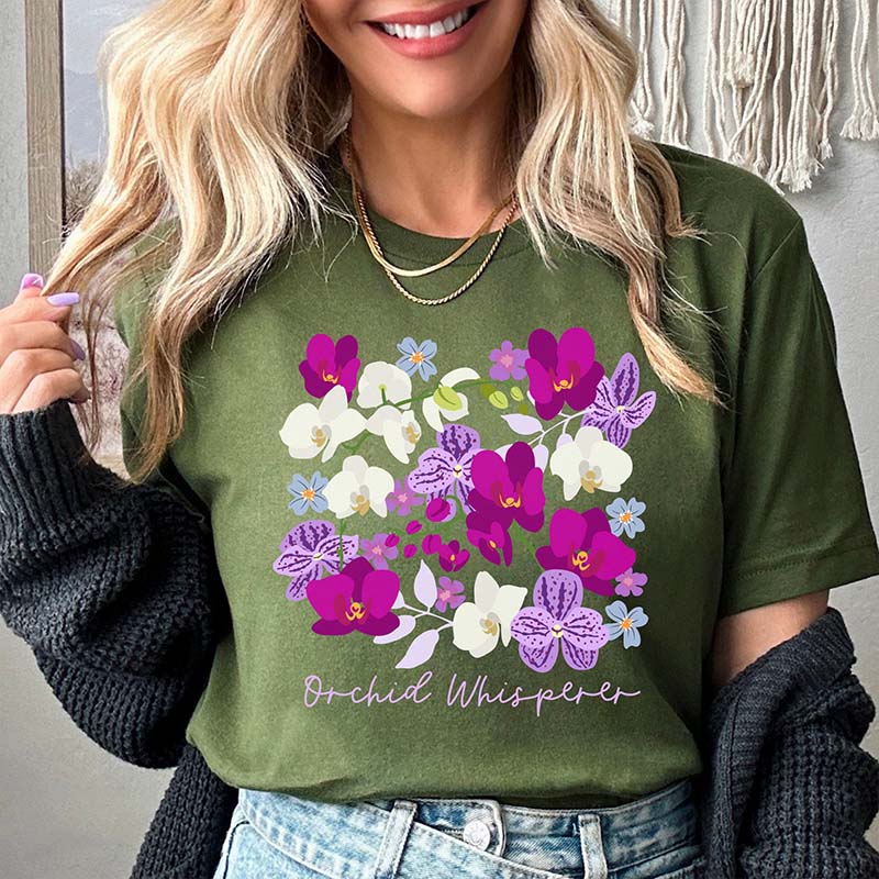 Orchid Whisperer lovers T-Shirt