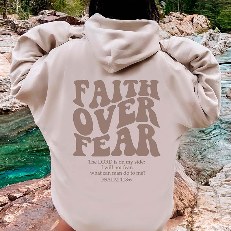 Faith Over Fear Trendy Hoodie