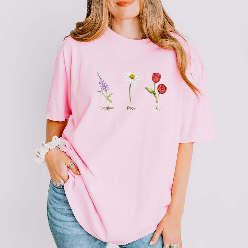 Foxglove Daisy Tulip T-Shirt