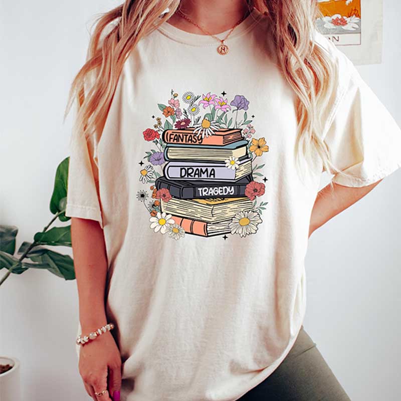 Fantasy Drama Tragedy FDT Book Lover T-Shirt