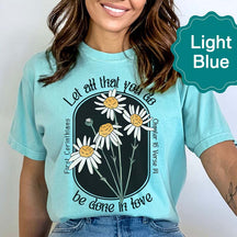 Love Like Jesus Boho Flower Religious T-Shirt