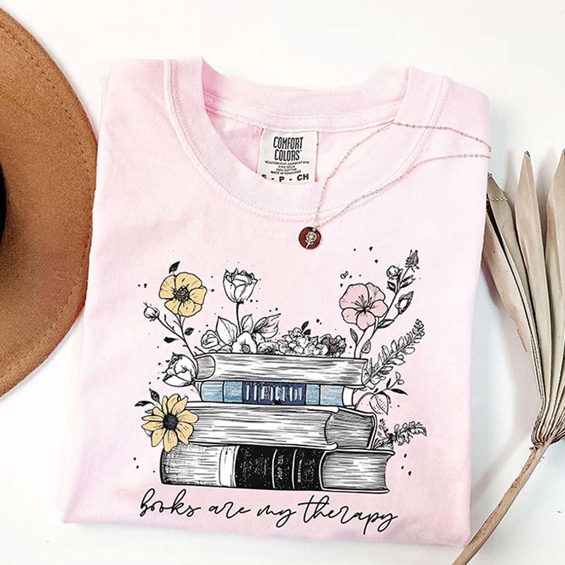 Book Are My Therapy Readers T-Shirt