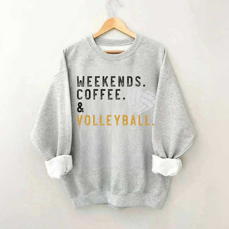 Weeked Coffee & Volleyball Mom Sweatshirt