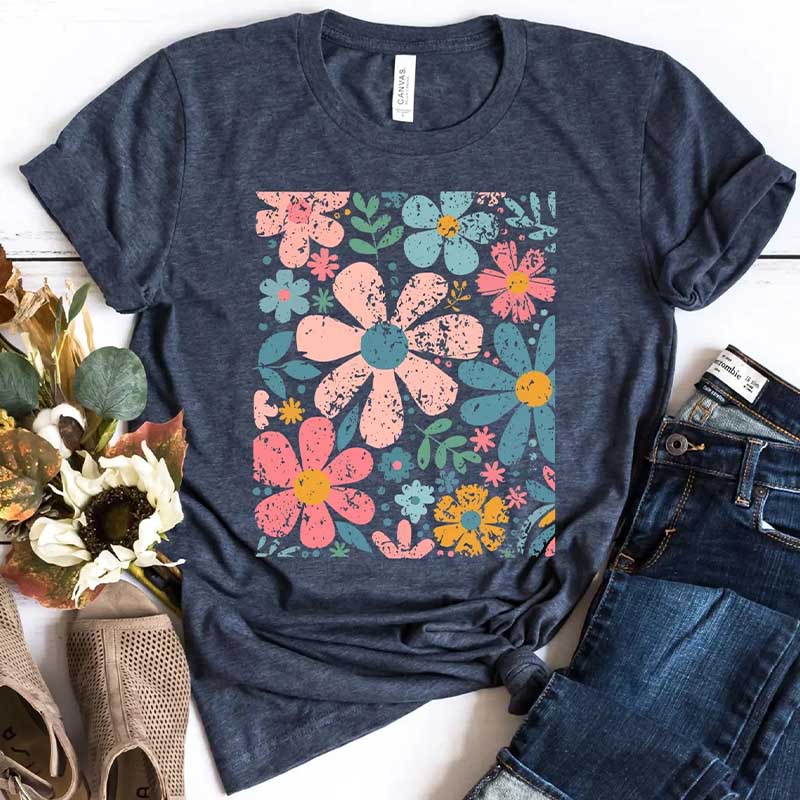 Boho Wildflowers Boho Summer T-Shirt
