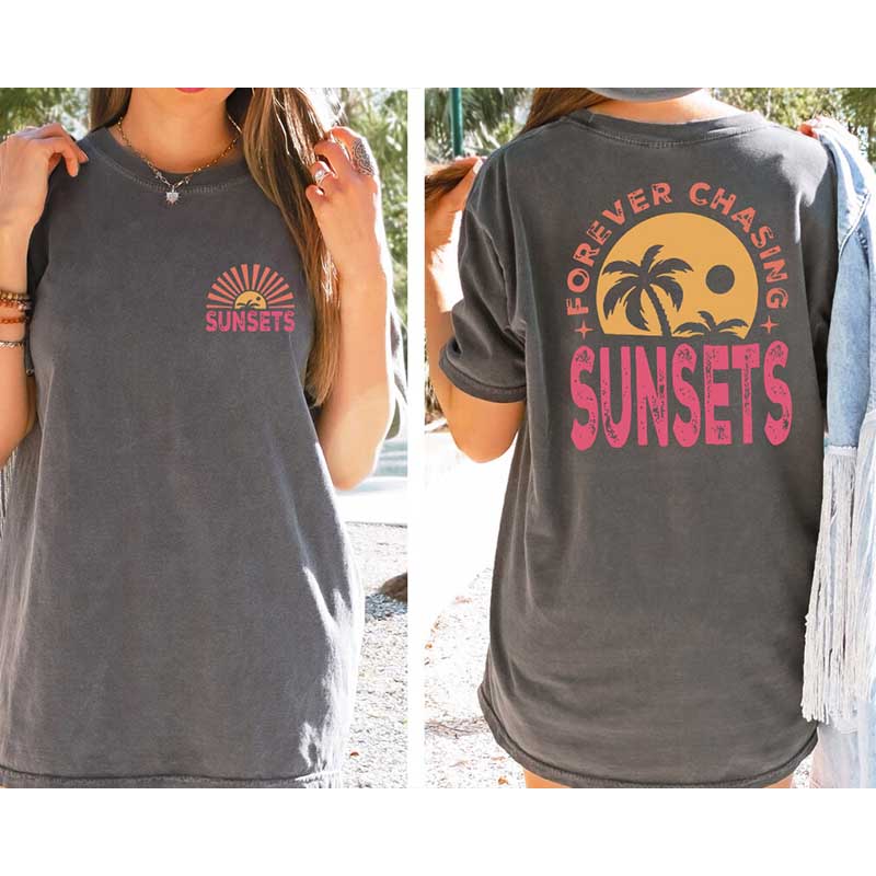 Forever Chasing Sunsets Summer T-Shirt