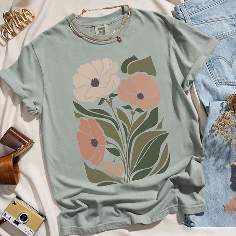 Artsy Flowers Matisse Inspired T-Shirt