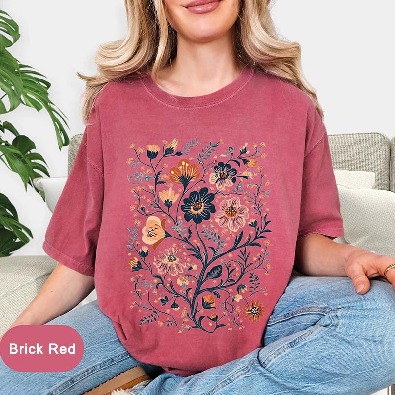 Wild Flower Aesthetic Floral Graphic T-Shirt