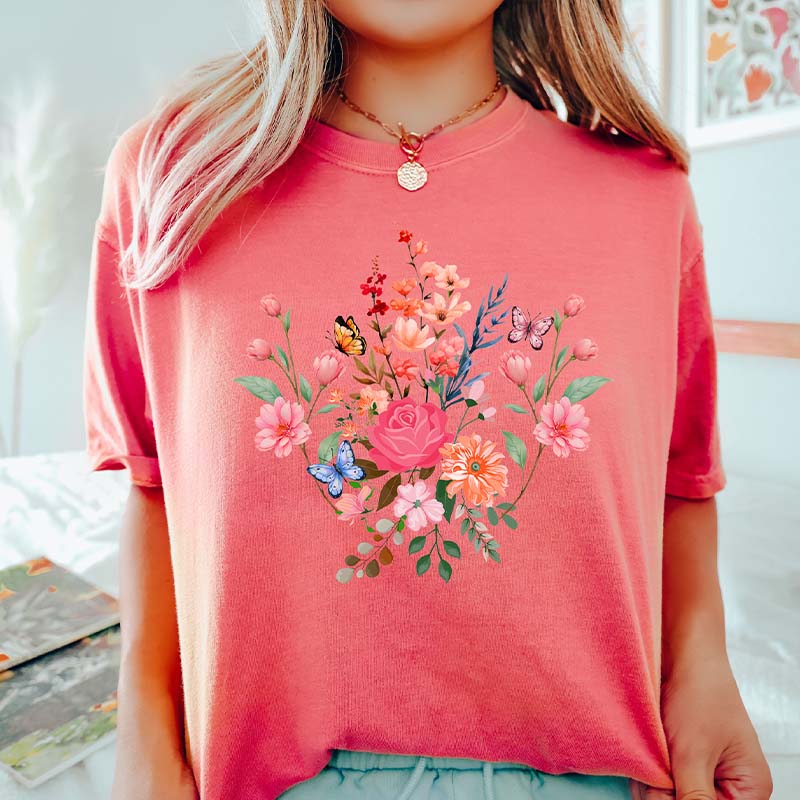 Mothers Day Gift Cute Flower T-Shirt