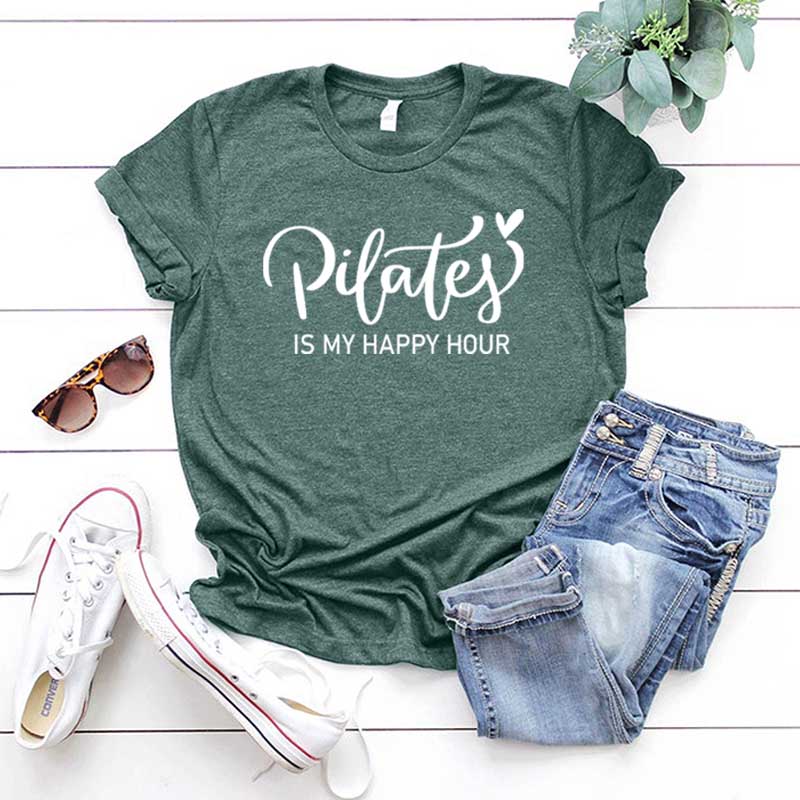 Pilates is My Happy Hour Yoga T-Shirt
