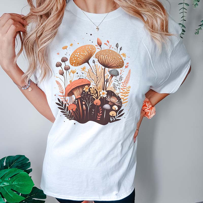 Retro Boho Mushroom T-shirt