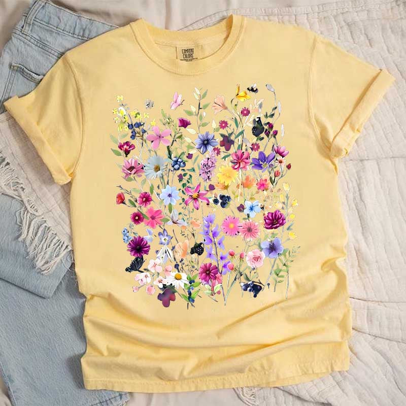Vintage Floral Spring T-Shirt