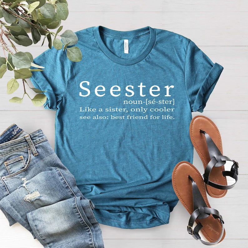 Seester Noun Shirt Gift For Sister