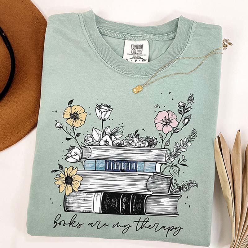 Book Are My Therapy Readers T-Shirt