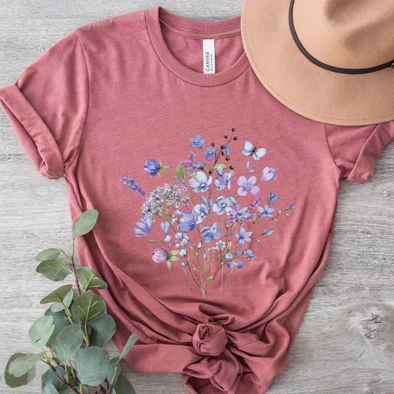 Wildflowers Graphic Gift for Women T-Shirt