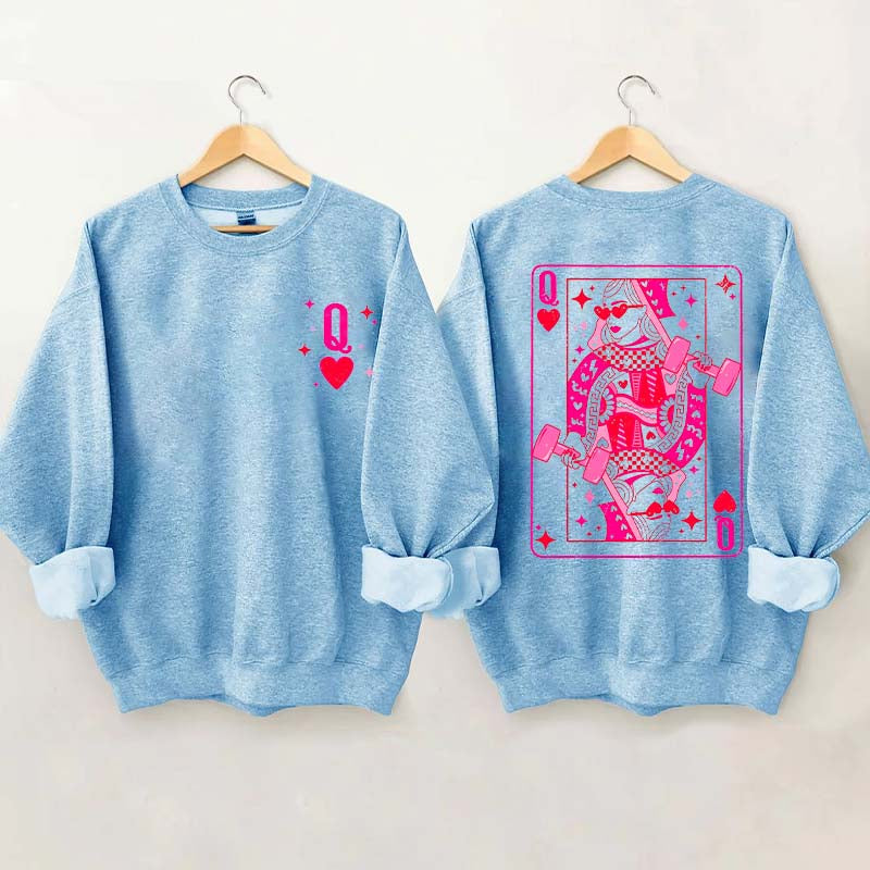 Weightlifting Queen Of Hearts Sweatshirt