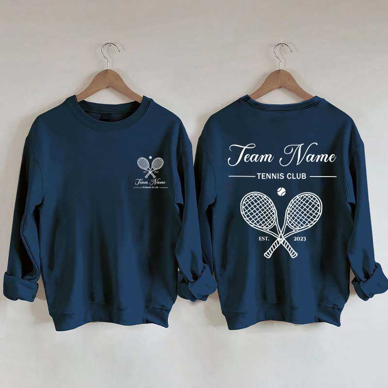 Personalized Tennis Club Matching Team Sweatshirt