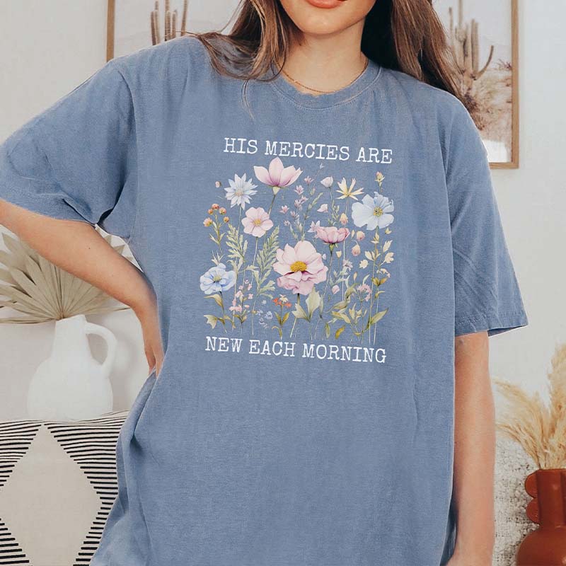 Retro Floral Religious Faith T-Shirt